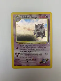 Sabrina's Gengar Holo Rare Gym Heroes Card 14/132 - Image 1