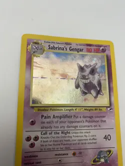 Sabrina's Gengar Holo Rare Gym Heroes Card 14/132 - Image 2