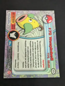 Weepinbell Blue Logo Topps Pokemon Card NM - Image 2