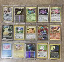Pokemon Card Lot (53) 🔥Vintage & Assrtd Yrs Trainers, Holos, V, 3.5mm Cases Inc - Image 2