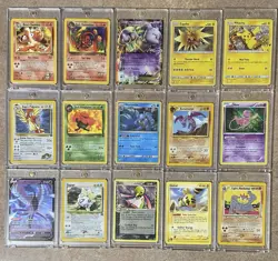 Pokemon Card Lot (53) 🔥Vintage & Assrtd Yrs Trainers, Holos, V, 3.5mm Cases Inc - Image 4