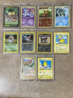 Pokemon Card Lot (53) 🔥Vintage & Assrtd Yrs Trainers, Holos, V, 3.5mm Cases Inc - Image 5