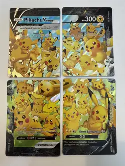 Pikachu V-Union - 4 Card Set Pokemon SWSH139-142 - Holo Promo - NM - Image 1