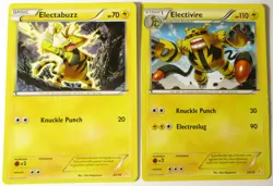 Electabuzz 23/30 & Electivire 25/30 Pikachu Libre Trainer Kit 2 Pokemon Card - Image 1