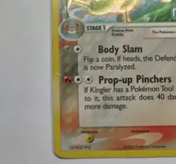 Pokemon Card Kingler 22/100 STAMPED EX Crystal Guardians Holo Rare MP - Image 4