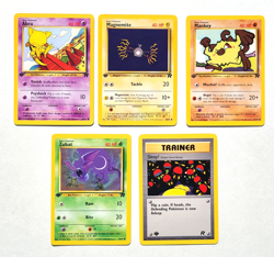 Team Rocket 1st Edition Set Common Vintage WOTC Pokemon 5 Card Lot NM/MINT - Image 1