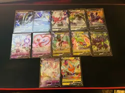 Pokemon TCG Lot of 12 Full Art V Rare Cards NM Near Mint - Image 1