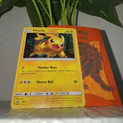 2017 Pikachu SM76 Black Star Promo Holo Pokemon Card English Sun & Moon Sleeve - Image 1