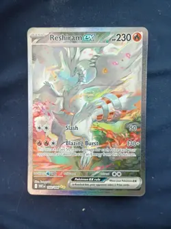 Pokemon Reshiram EX English White Flare Card 166/086 Mint Condition - Image 1
