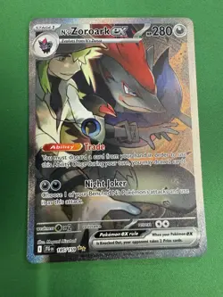 Pokemon Card Ns Zoroark Ex 185/159 Secret Rare Scarlet Violet Journey Together - Image 1
