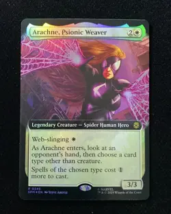 2025 Magic The Gathering Marvel EN Borderless Foil Archne Psionic Weaver AK001 - Image 1