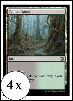 MTG - 4 x Tainted Wood - Playset 4x x4 - Modern Horizons 3 Commander - Image 1