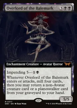 1x Overlord of the Balemurk - Extended Art Light Play MTG Magic - Kid Icarus - - Image 1