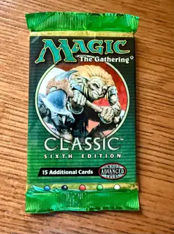 1999 Magic the Gathering CLASSIC 6th ed Booster pack WOTC MTG Factory-Sealed NEW - Image 1