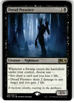 Dread Presence Core Set 2020 Regular MTG NM - Image 1