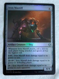 Iron Mastiff 317 Commander Legends: Battle for Baldur's Gate Foil - Image 1