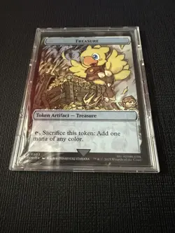 Final Fantasy MTG Teasure Stainless Metal Token Promo (Asia Exclusive) English - Image 3