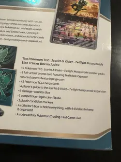 Pokemon S&V Twilight Masquerade Elite Trainer Box (ETB) - New, Factory Sealed - Image 4