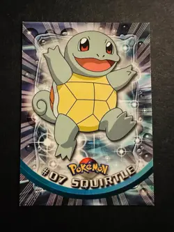 Pokemon Topps Series 1 Blue Logo #07 Squirtle - Image 1