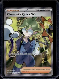 2024 Pokemon SV Surging Sparks SSP EN Clemont's Quick Wit #229/191 - Image 1