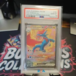 Pokemon Salamence ex 187/159 Sv09: Journey Together Rare PSA 10 🔥🥂💎 - Image 3