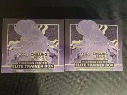 Pokemon Center Sword and Shield Chilling Reign Elite Trainer Box ETB (2) Sealed - Image 1