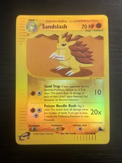 2003 Pokemon TCG Sandslash Skyridge Reverse Holo Rare #93 - NM - Image 1