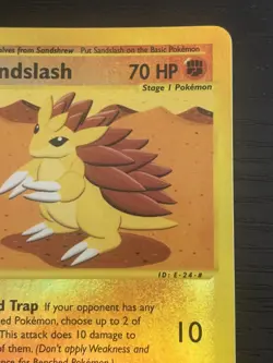 2003 Pokemon TCG Sandslash Skyridge Reverse Holo Rare #93 - NM - Image 3