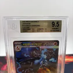 Pokemon Inferno X Japanese 110 Mega Charizard ex SAR BGS 9.5 PSA 10 REGRADEU - Image 3