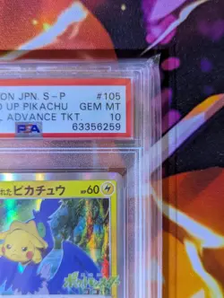 PSA 10 2020 Pokemon JPN Promo Swallowed Up Pikachu 105/S-P M23 Special Advance - Image 3