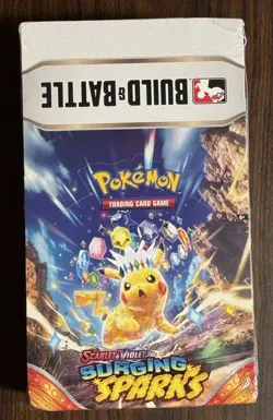 Pokemon SV8 Surging Sparks Build & Battle Display Box (10 Kits) and SEALED!! - Image 1