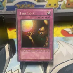Yu-Gi-Oh Trap Hole #LOB-058 Super Rare - Image 1