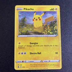 Pokemon Pikachu Holo McDonald's 2022 Match Battle Promo Card 7/15 Foil - Image 1