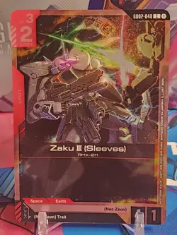 Gundam TCG Card Game *Zaku III (3) (Sleeves)* Store Tournament Promo *English - Image 1