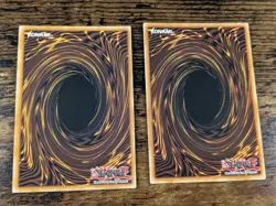 YU-GI-OH BLACK/RUDDY ROSE DRAGONS 2 CARD LOT RA04 SECRAT RARE NM - Image 2