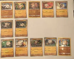Lot of 12 Mankey and Primeape Pokemon Cards - Image 1
