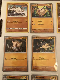 Lot of 12 Mankey and Primeape Pokemon Cards - Image 2