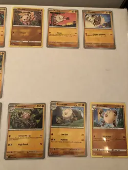 Lot of 12 Mankey and Primeape Pokemon Cards - Image 3