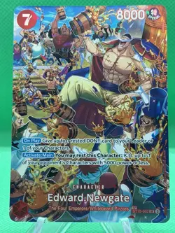 One Piece CCG Edward Newgate SP!! ST15-002 English Foil Card - Image 1