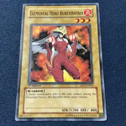 Yugioh Card Elemental Hero Burstinatrix 1st Edition-DP1-EN002 - Image 2