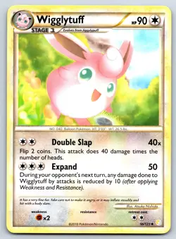 Wigglytuff - HeartGold SoulSilver 56/123 Atsuko Nishida 151 Pokemon Card LP - Image 1