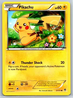 Pikachu - XY Furious Fists 27/111 Sonosuke Sakuma 151 Pokemon TCG Card NM - Image 1