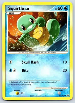 Squirtle - Platinum 96/127 Masakazu Fukuda Vintage 151 Pokemon TCG Card MP - Image 1