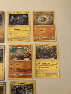 Lot of 11 Geodude and Graveler Pokemon Cards - Image 3
