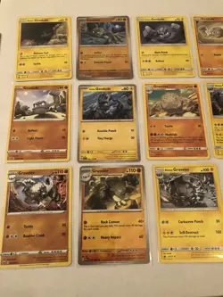 Lot of 11 Geodude and Graveler Pokemon Cards - Image 4