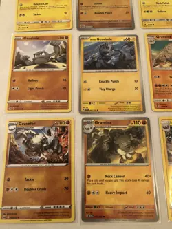 Lot of 11 Geodude and Graveler Pokemon Cards - Image 5