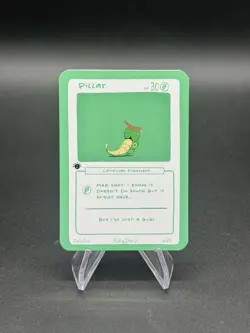 1st Edition Pokederp Pillar - Caterpie 16/25 First Print Custom Derpy Card - Image 1