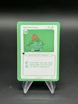 1st Edition Pokederp Minonion - Ivysaur 8/25 First Print Custom Derpy Card - Image 1