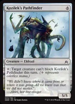Kozilek's Pathfinder -Foil Medium Play MTG Oath of the Gatewatch - Image 1