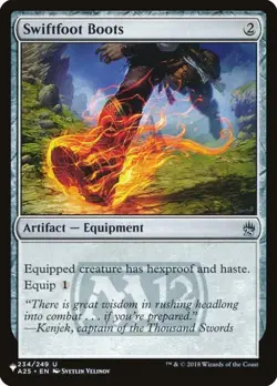 Swiftfoot Boots -Foil Near Mint MTG The List - Image 1